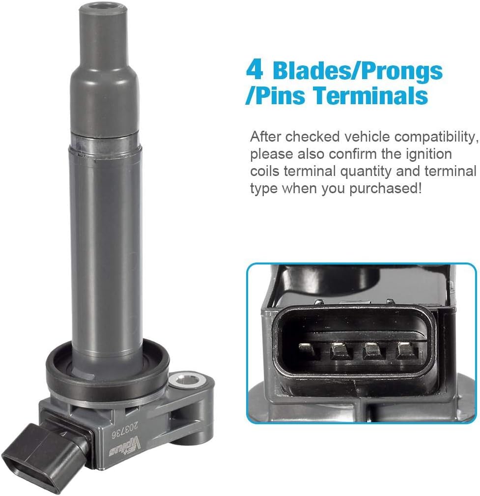 Set of 6 Ignition Coils & Platinum Spark Plugs S23318