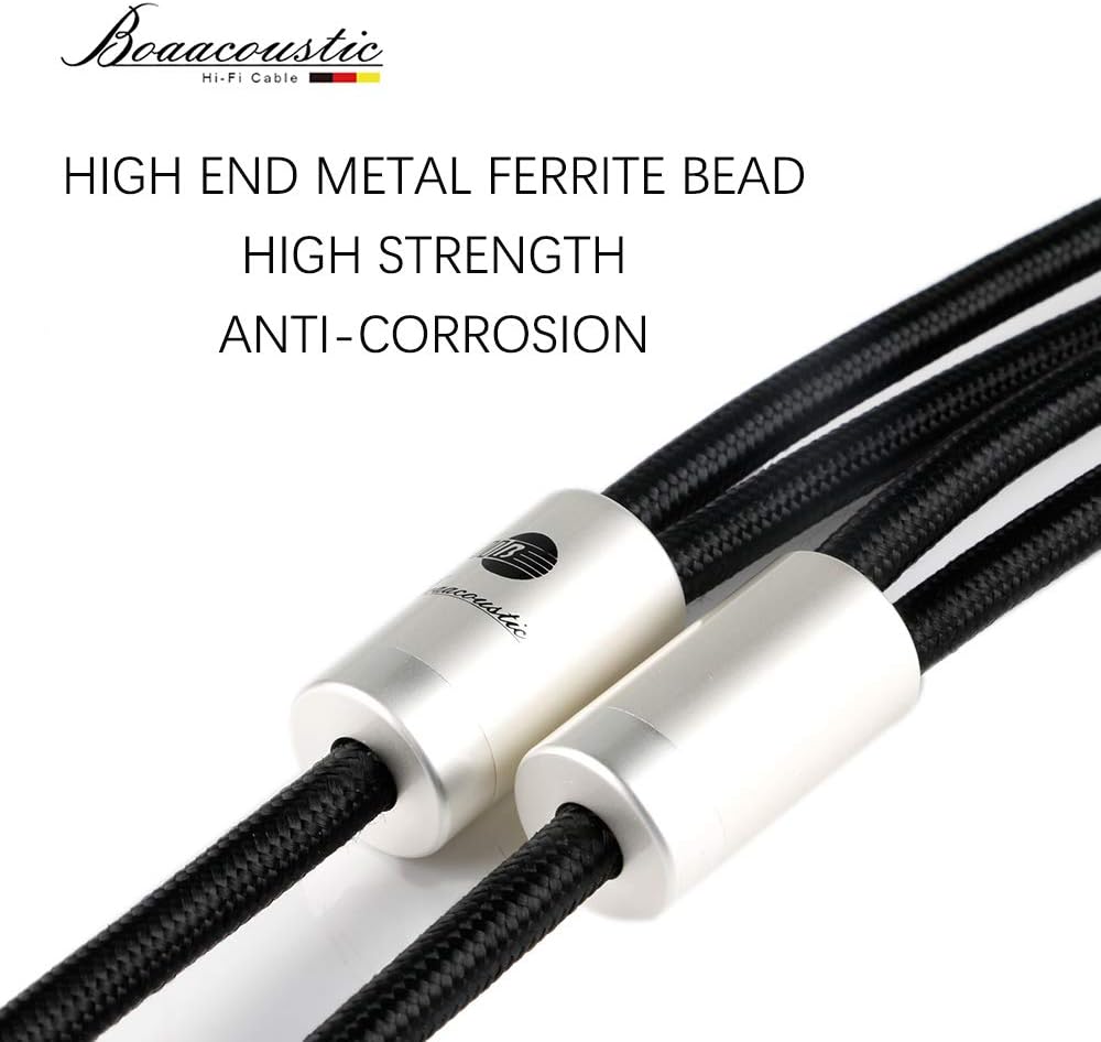 A Pair 4N OFC HiFi Speaker Cable, Gold Plated Connector 10ft/3M, 2 Cable Z148893