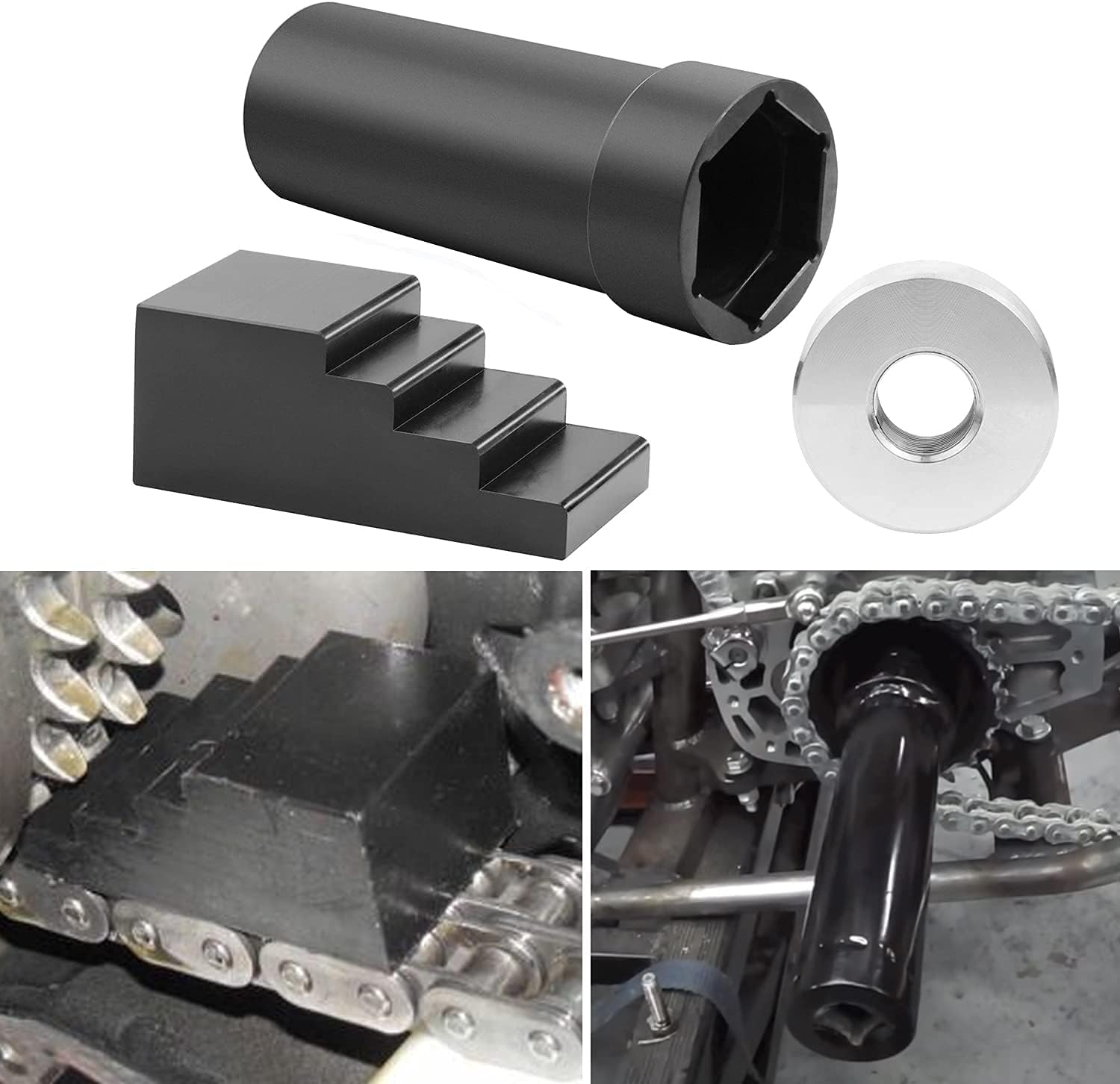 Mainshaft Sprocket Wrench 1 7/8" with 1/2" Drive and Primary Drive Locking Tool, 3PCS/SET L143433