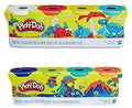 Play Doh Compound Bundle Classic Colors 4 Pack + Wild Colors 4 Pack L956313