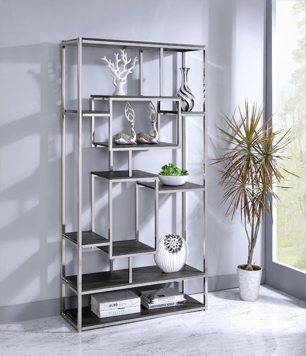 Gray Bookshelf W28514