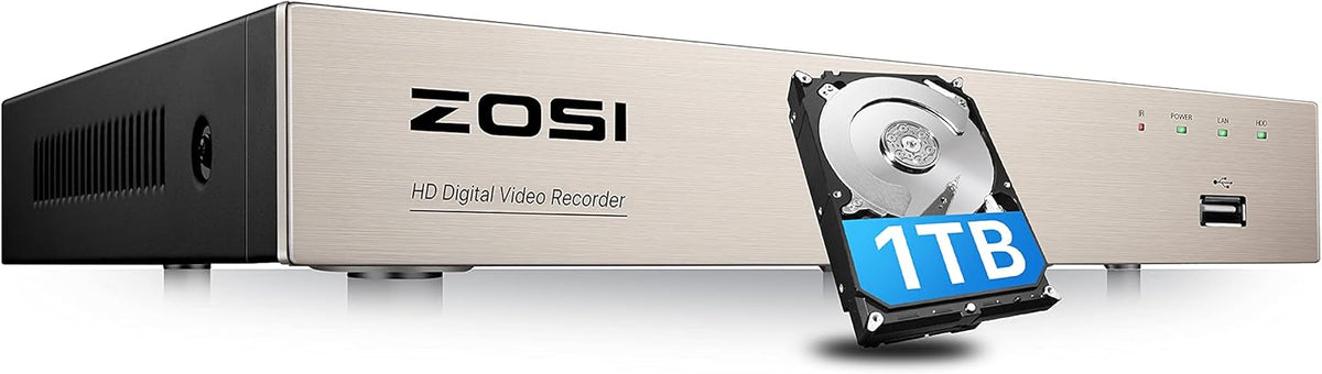 8CH 1080P CCTV DVR with 1TB Hard Drive A17814