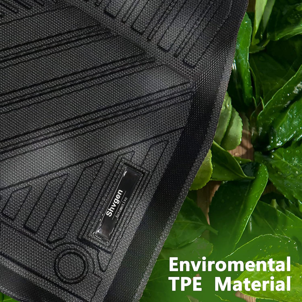 Black All-Weather Rubber Car Floor Mats and Cargo Trunk Liners Set D476034
