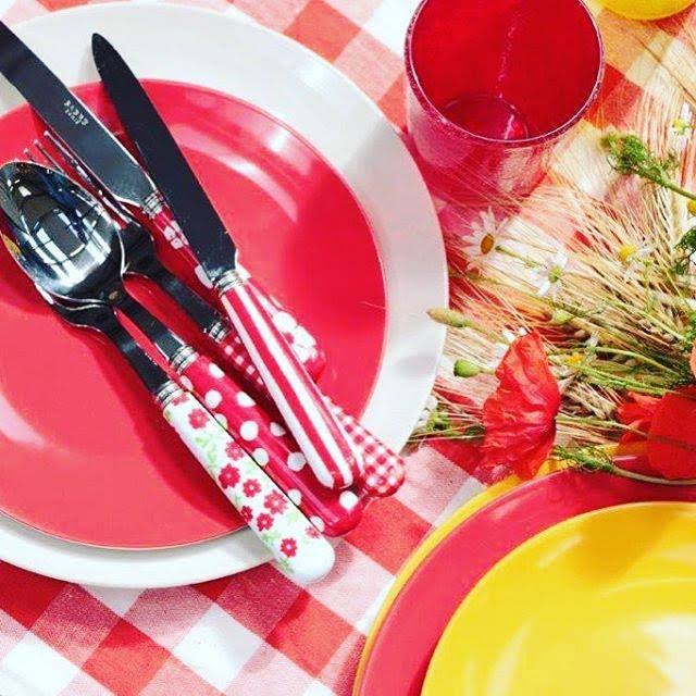 Yellow Stripe Salad Set O29935