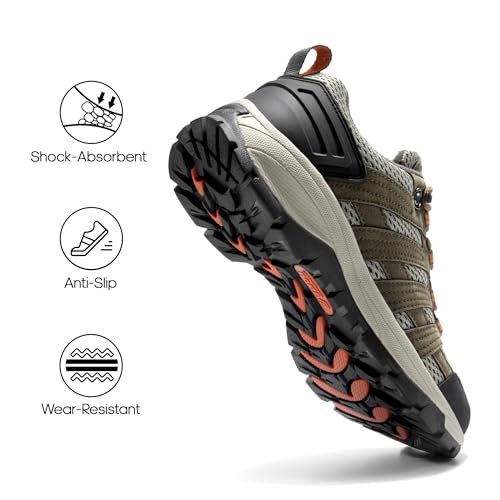 Women's Hiking Shoes Lightweight Breathable Mesh Walking Sneakers Y4977