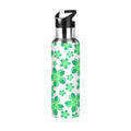 Green Stainless Steel Insulated Water Bottle with Straw Lid D71482