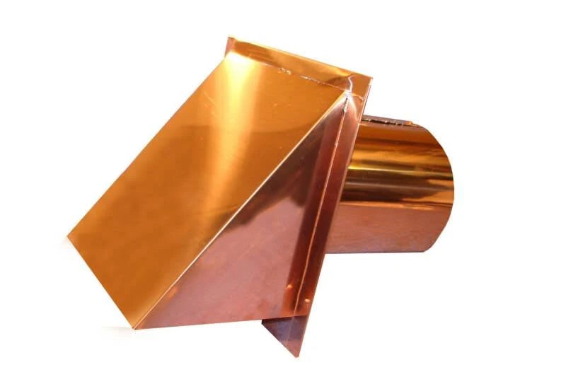 10 inch Copper Wall Vent Cap with Screen and Damper Flapper G37098