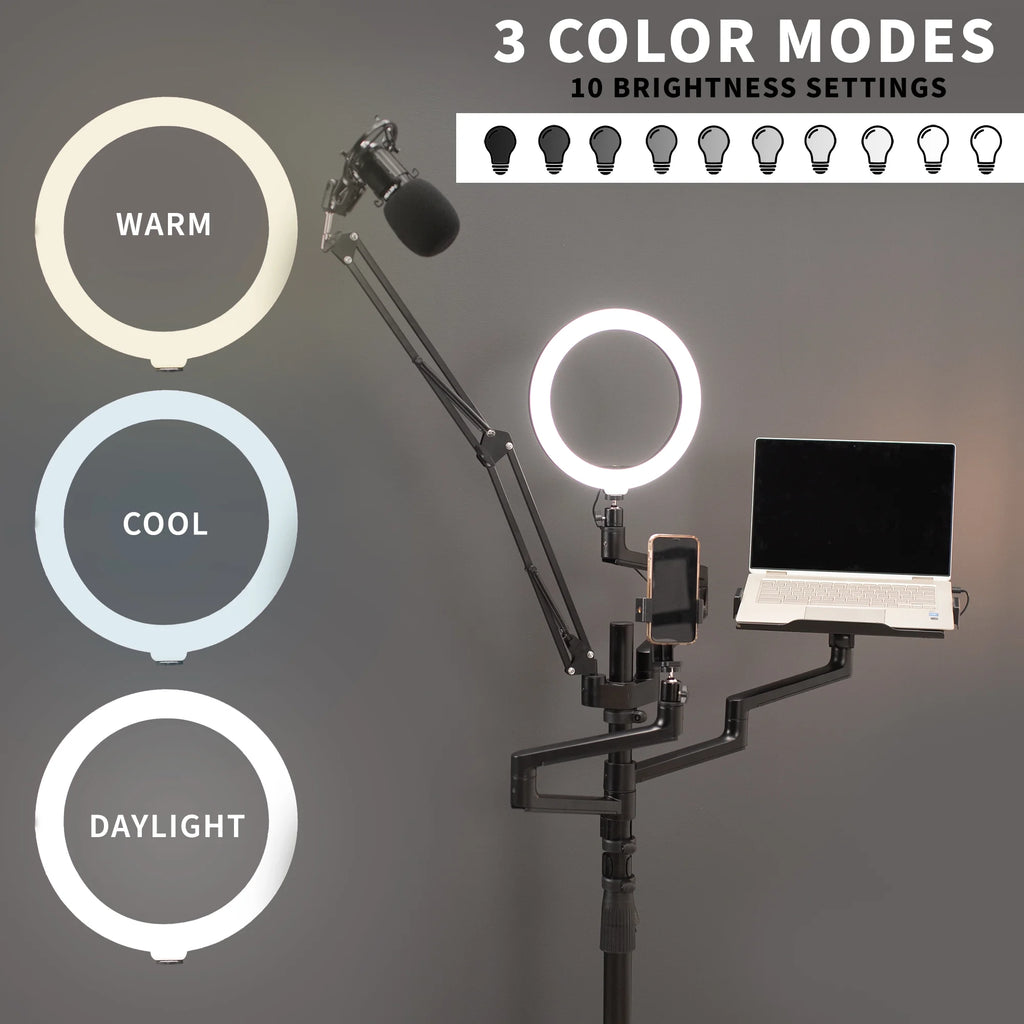 All-In-One Studio Live Stream Mobile Floor Stand H10986