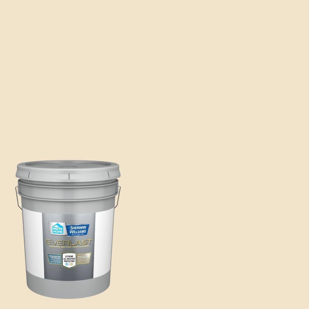 Satin Vanillin Exterior Paint (5-Gallon) T18311