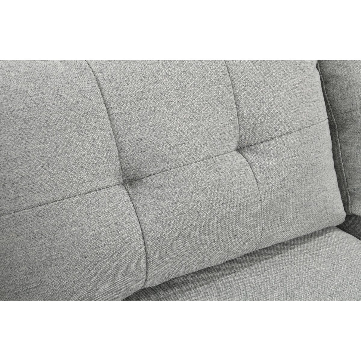 Light Gray L Shaped 3 Seater Sofa with Chaise and Storage D99456