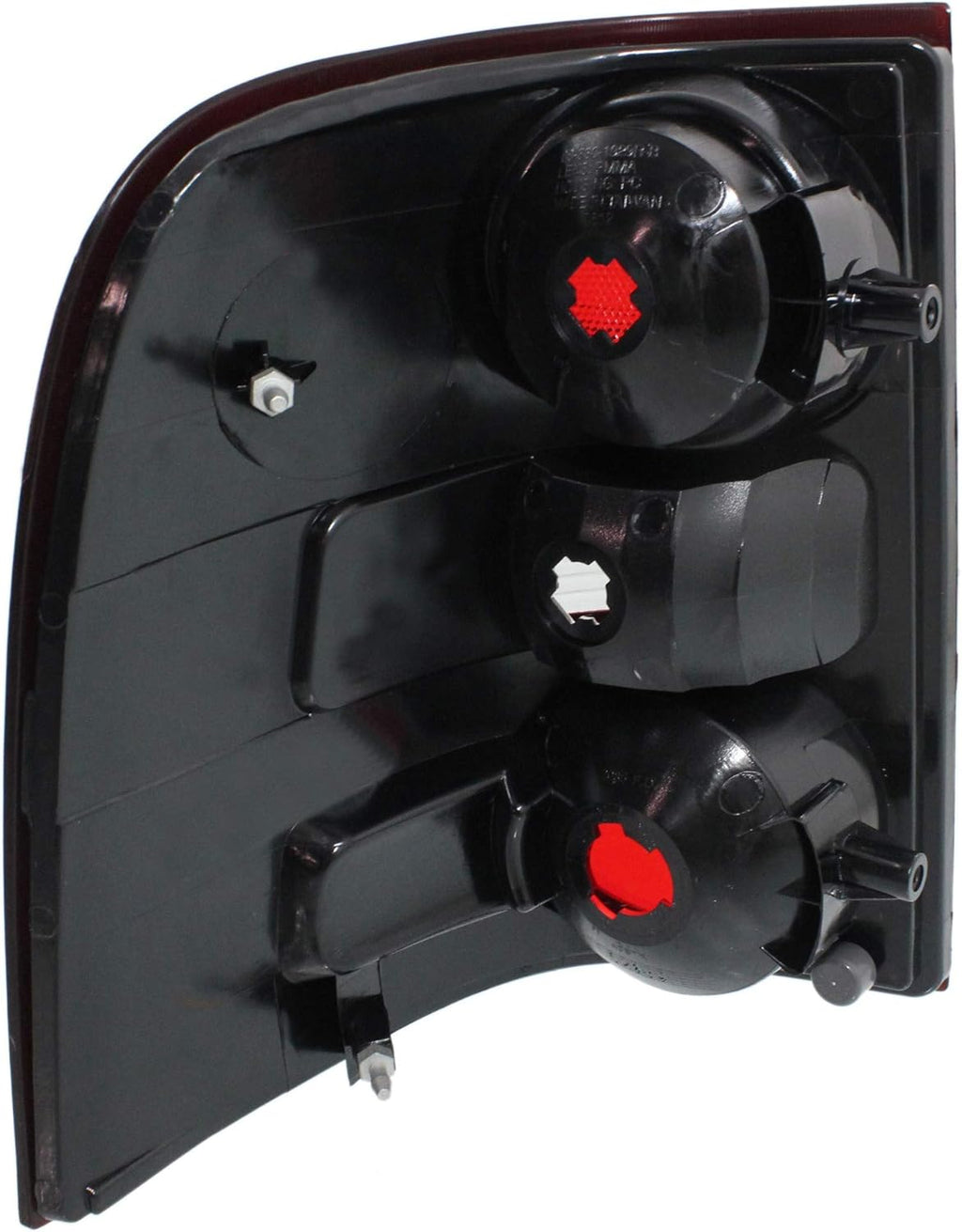 Tail Light Lens and Housing Set of 2 Clear & Red X39216