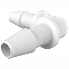 3/32x22 Barbed Equal 90 Degree Elbow, White Nylon D84412