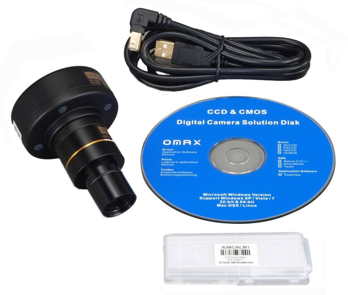 40X-2000X Trinocular Compound LED Microscope with 5MP Digital Camera B290520