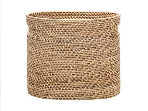 Round Sisal Storage Basket with Handles H16826