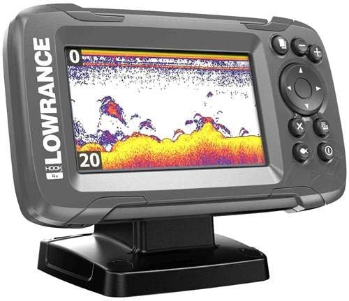 Hook2 4X Fish Finder with Two Transducers, Battery, Charger and Carry Case N414997