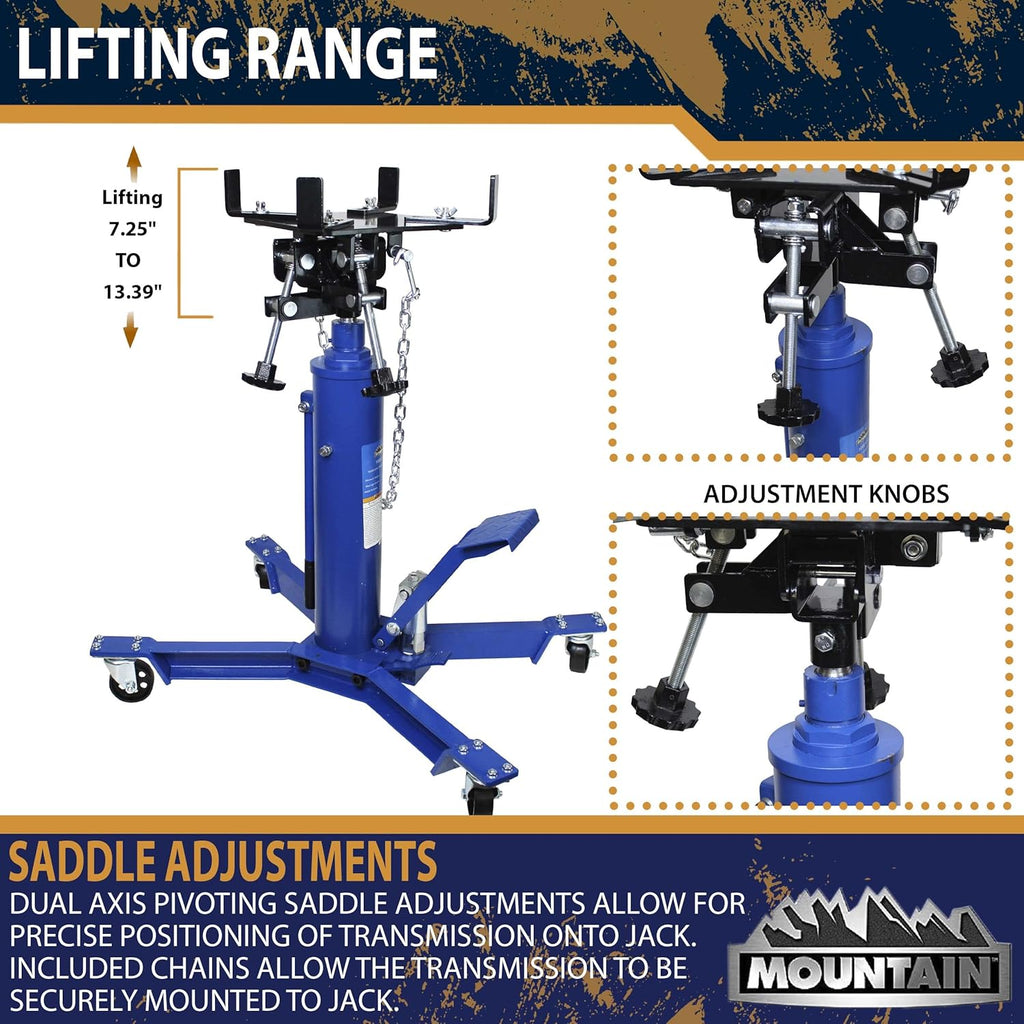 1,000 Lb. Two Stage Hydraulic Telescopic Transmission Jack S8716
