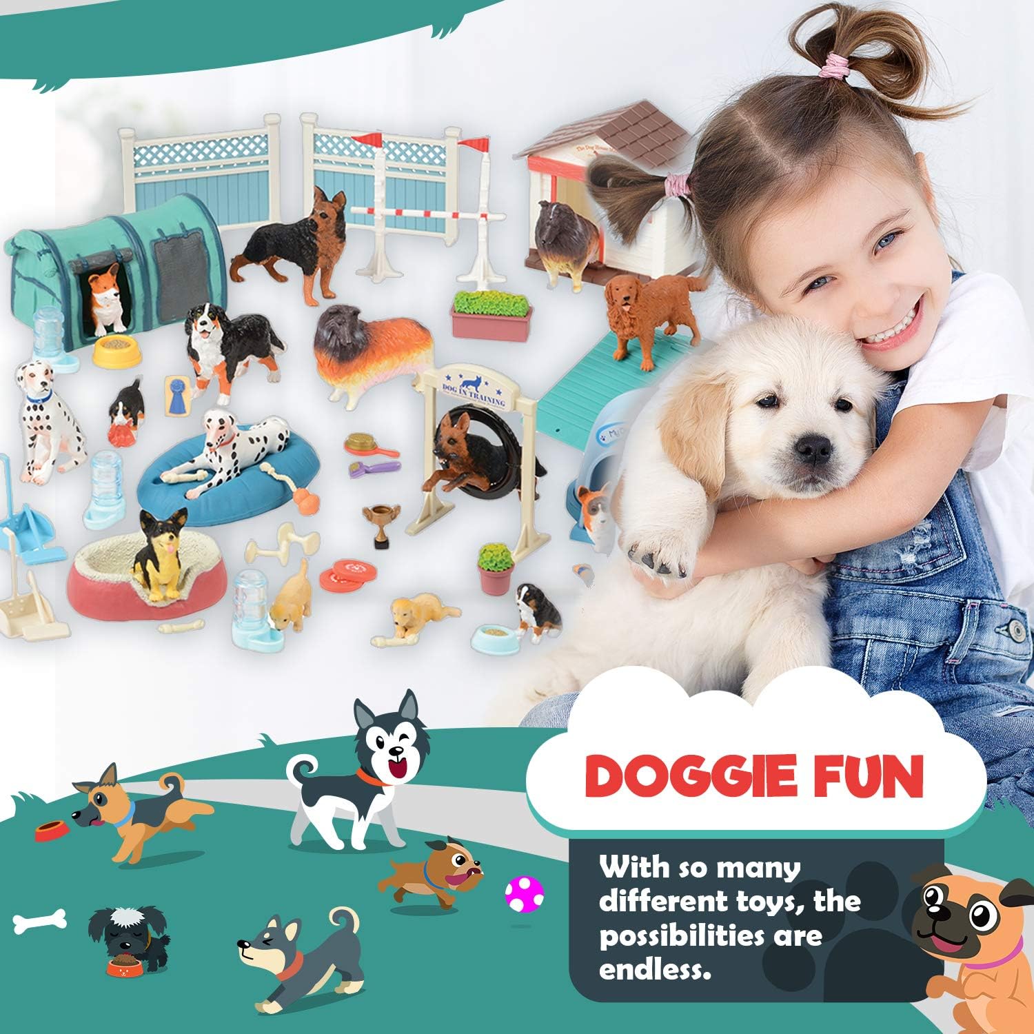 51 pc. Dog Playset R122127