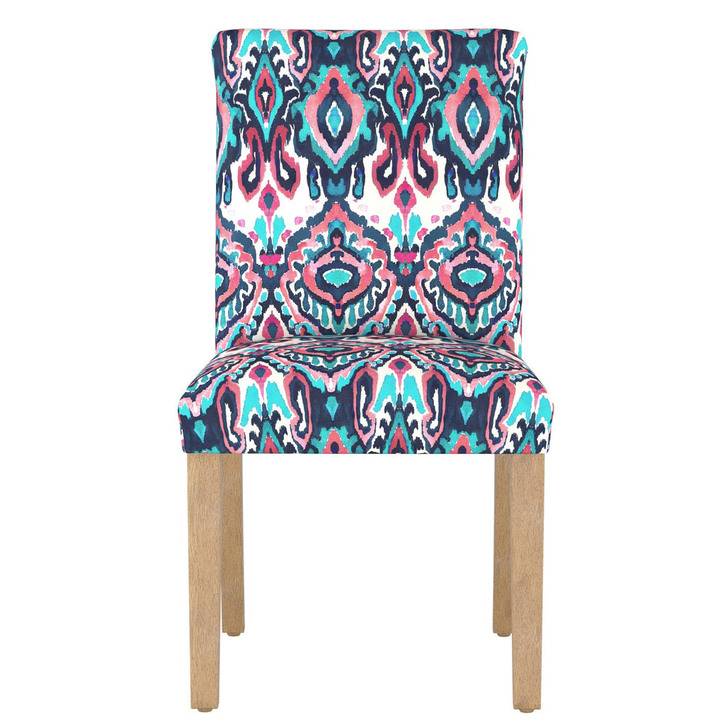 Dining Chair Printed Navy/Pink A9062