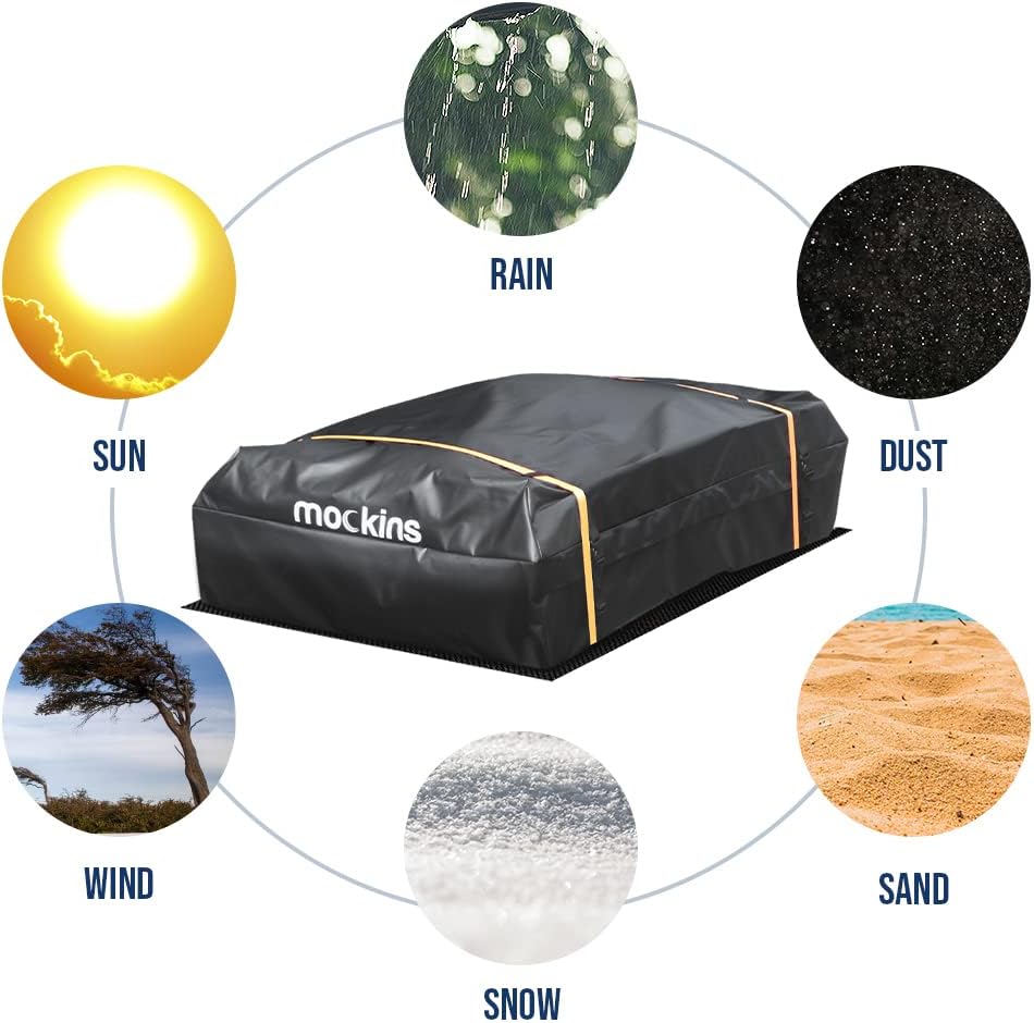 25 Cubic Feet Waterproof Rooftop Cargo Bag with/without Rack N1516