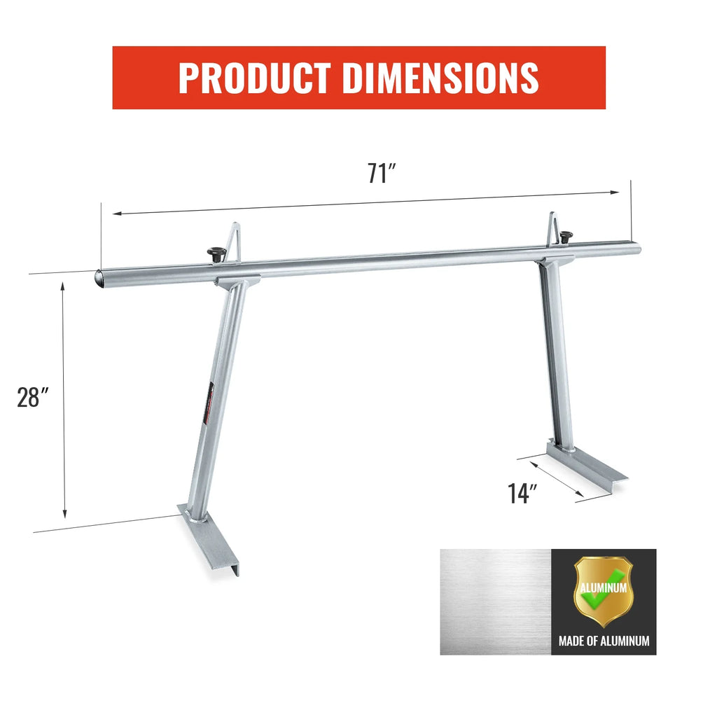Extendable Aluminum Pick-Up Truck Ladder Rack K710286