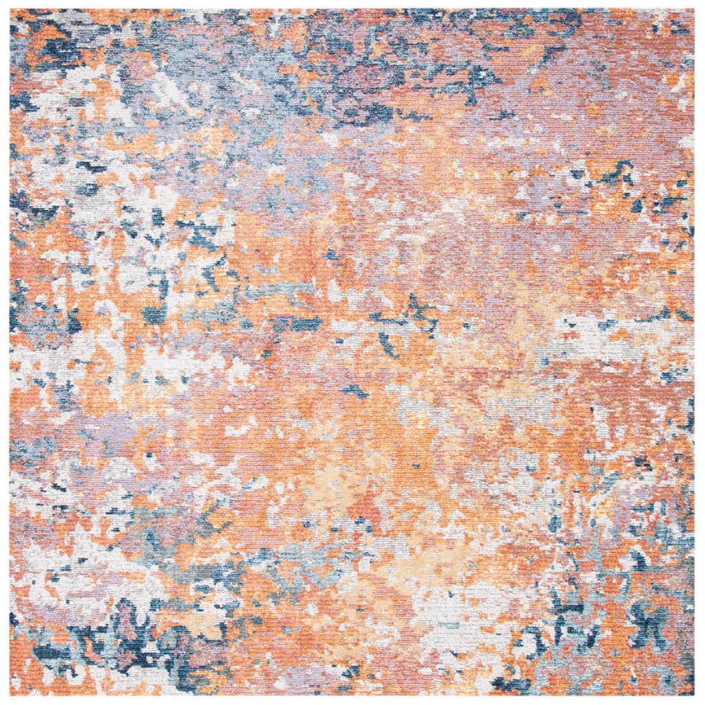 Gold / Blue Rug R9650