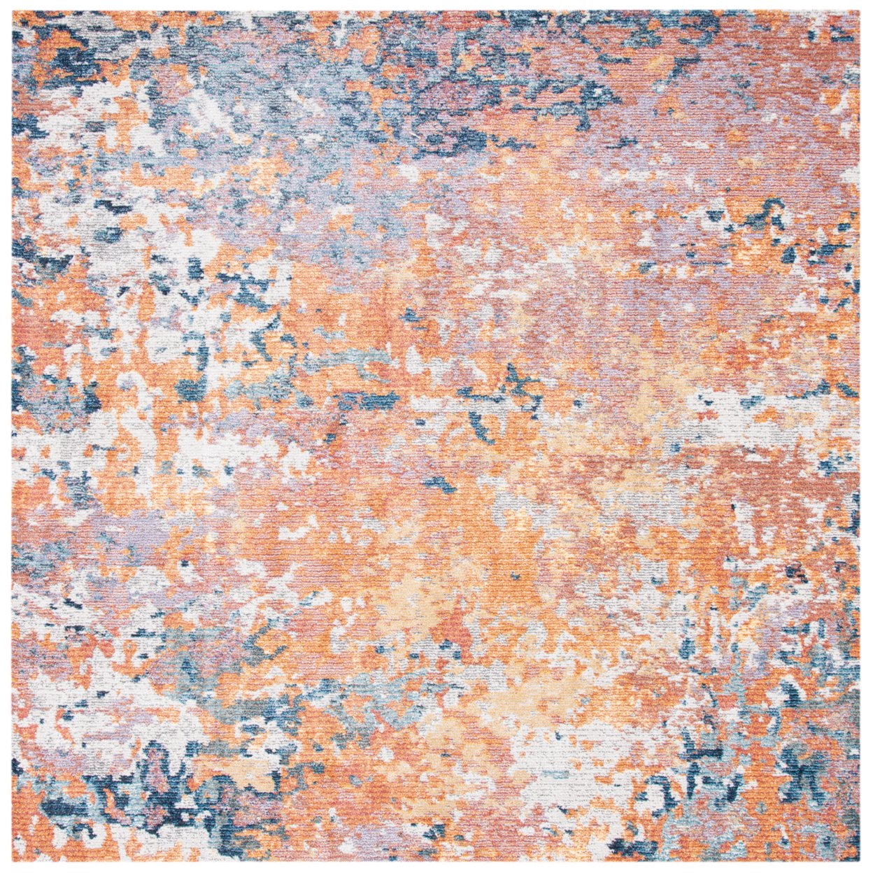 Gold / Blue Rug R9650