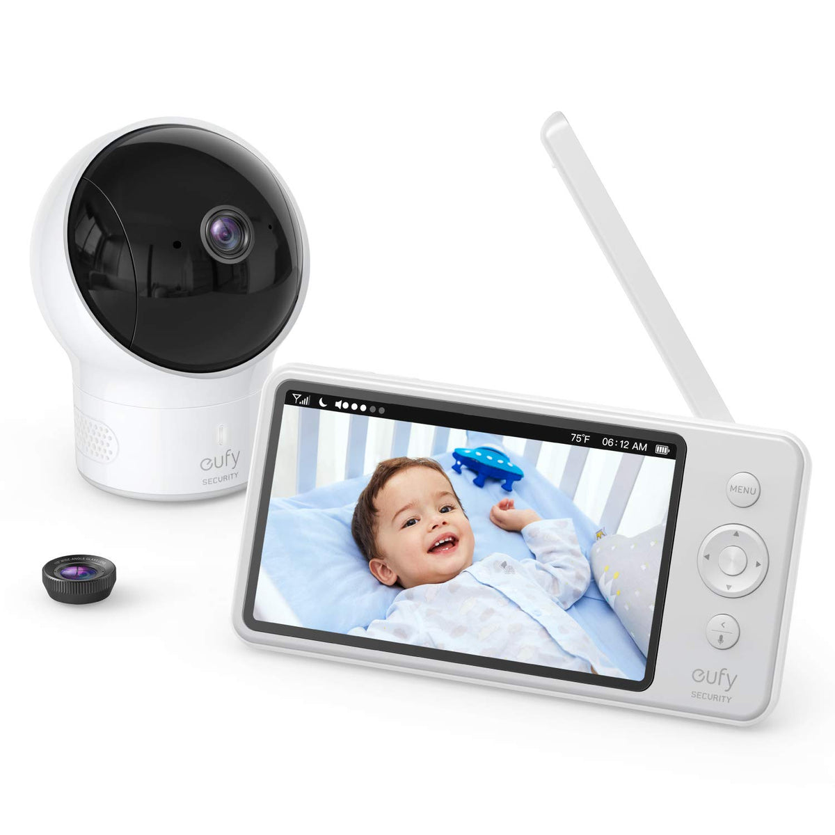 Video Baby Monitor with Camera and Audio, 720p HD, Night Vision, 5 Display Y73537