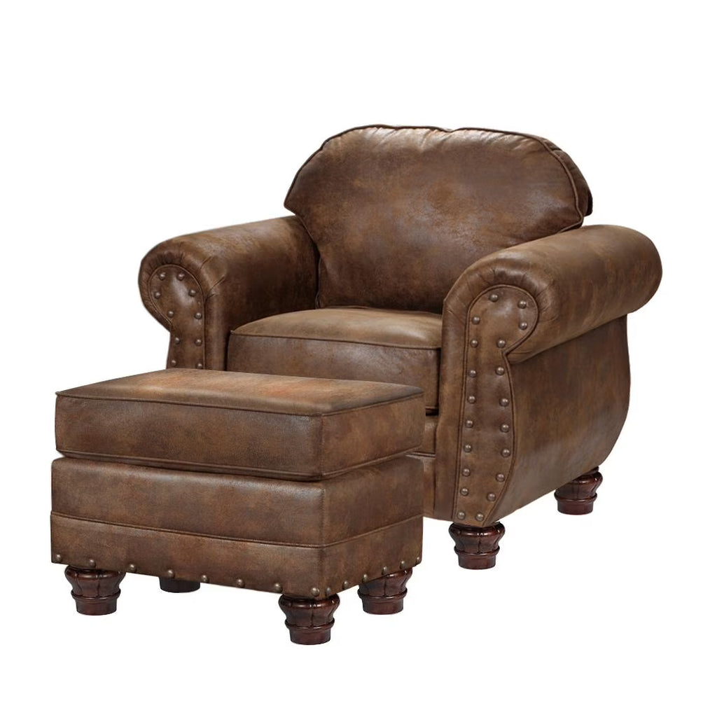 Arm Chair with Matching Ottoman O756383