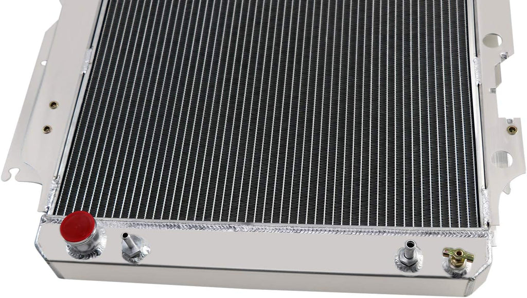 CoolingCare Radiator Compatible with 1987-2006 Jeep Wrangler TJ (4 Row + Fan Relay) V1362