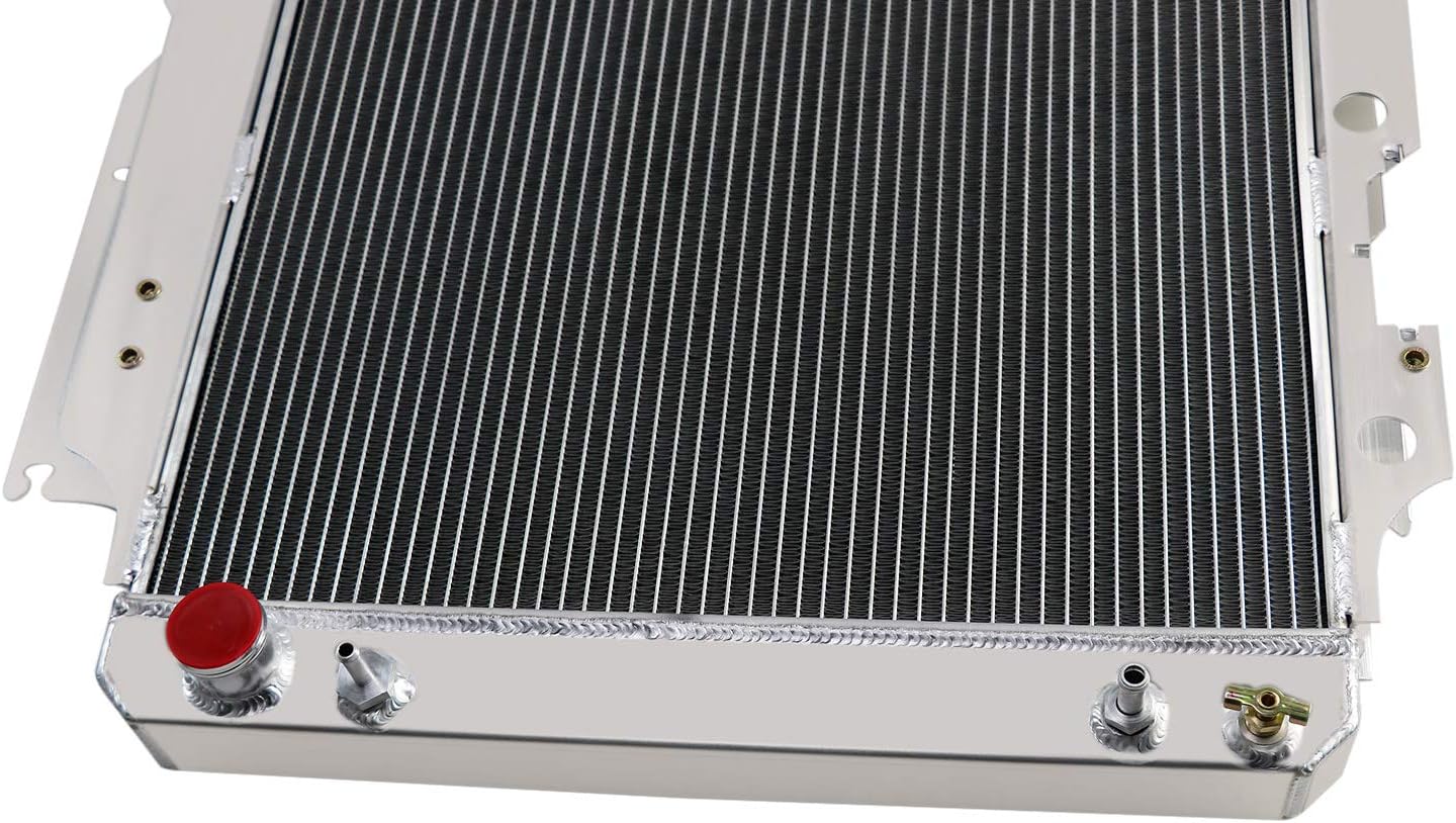 CoolingCare Radiator Compatible with 1987-2006 Jeep Wrangler TJ (4 Row + Fan Relay) V1362