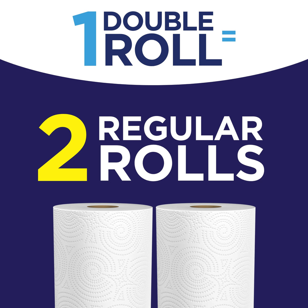 White 12 Double Rolls Paper Towels B500