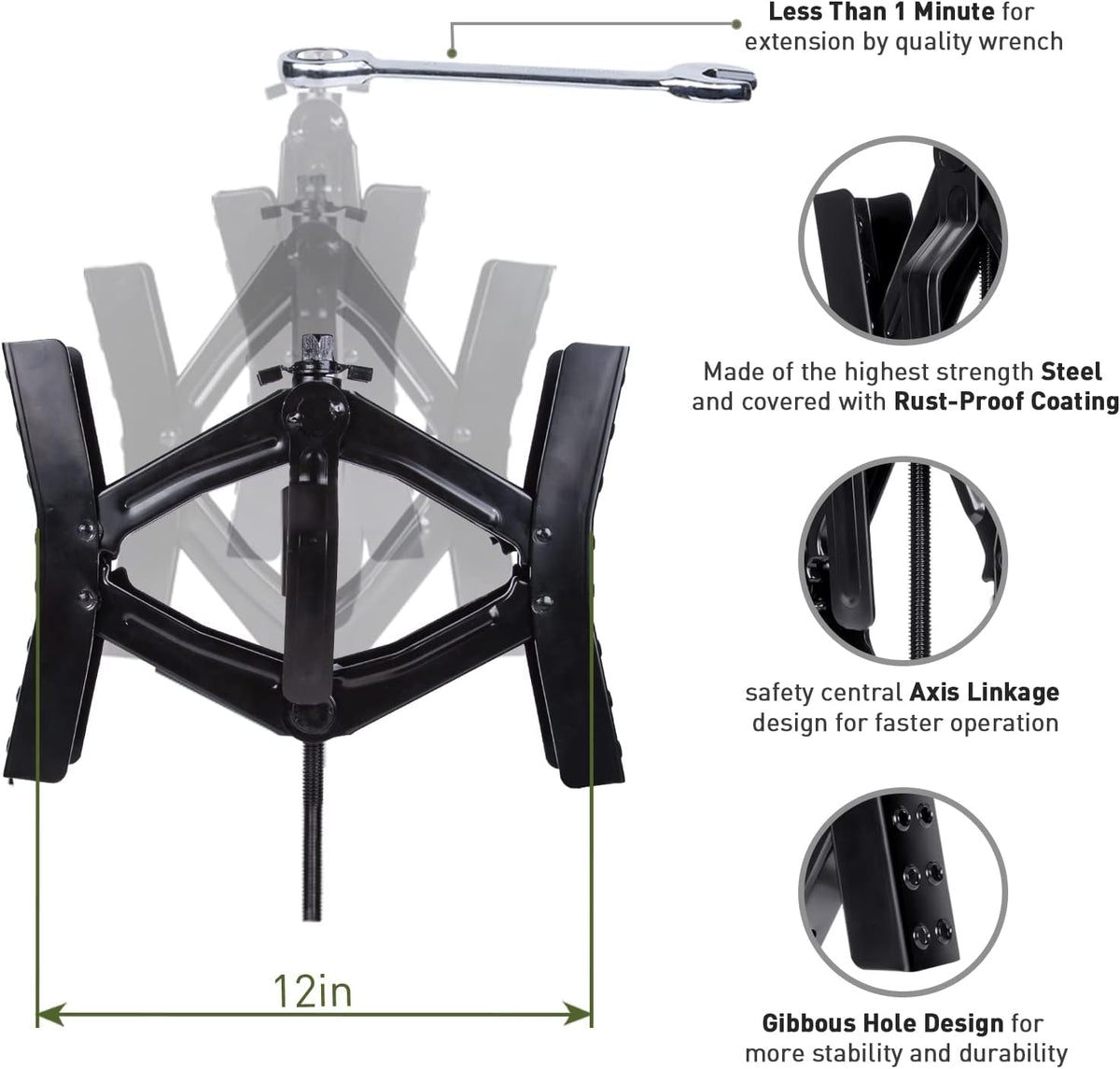 Wheel Chock Scissor Stabilizer Pack of 2 R314910