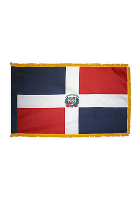 3ft. x 5ft. Dominican Republic Flag with Fringe T771360