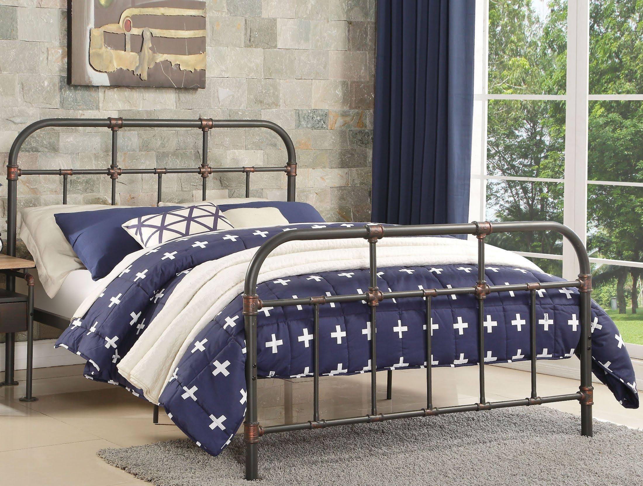 Twin Bed Sandy Gray O112303