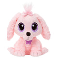 Pink Poodle Plush Pet Toy with Collar, Tag, Doghouse G279