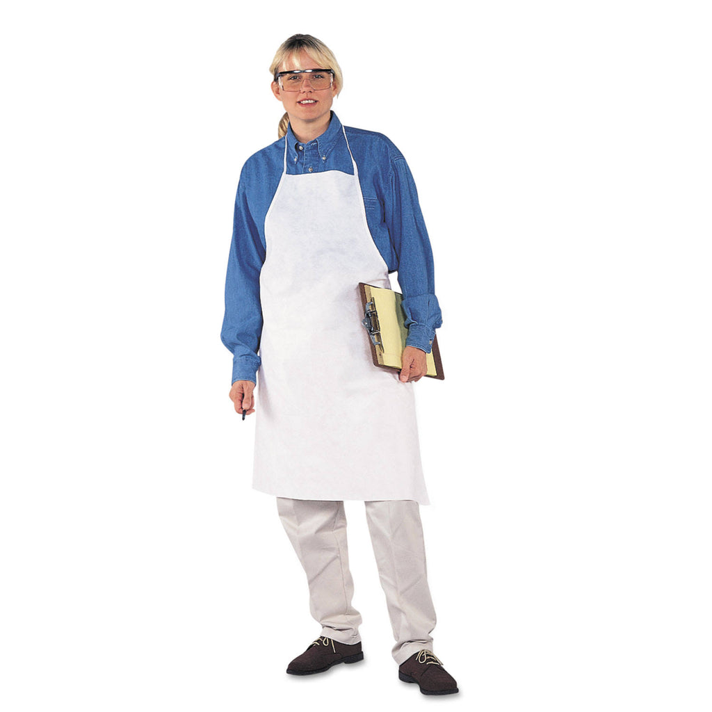 White Film Laminate Apron, 28 x 40, 100/Carton W2932