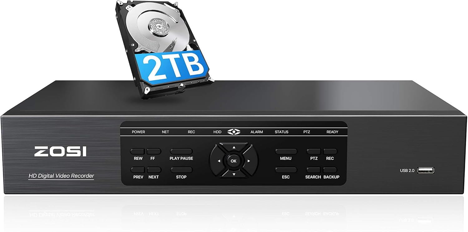 8CH 1080P CCTV DVR with 1TB Hard Drive A17814