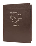 4¼ x 14 Mahogany Bonded Leather Casebound Menu H550550