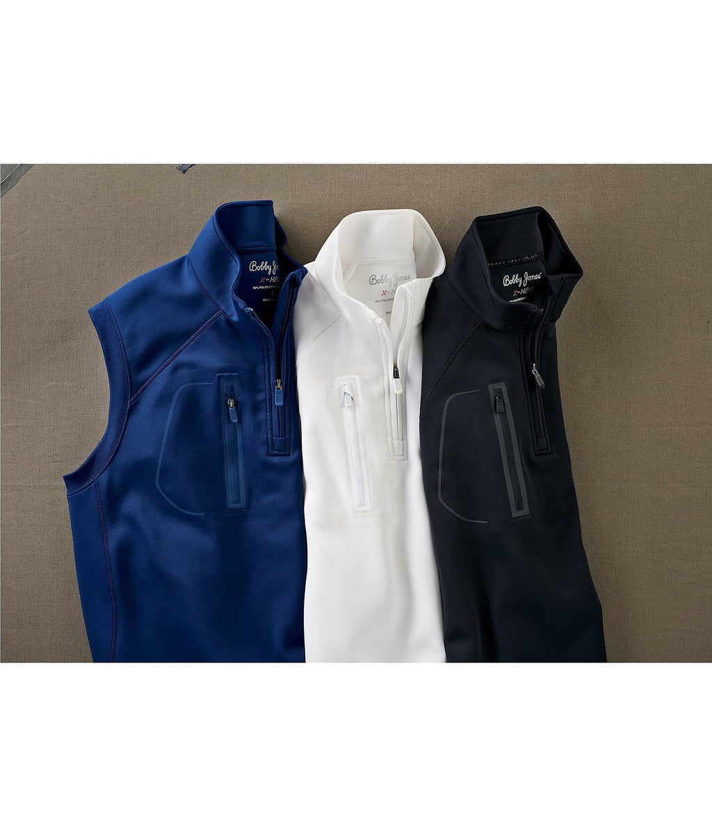 White 1/4 Zip Vest W171644