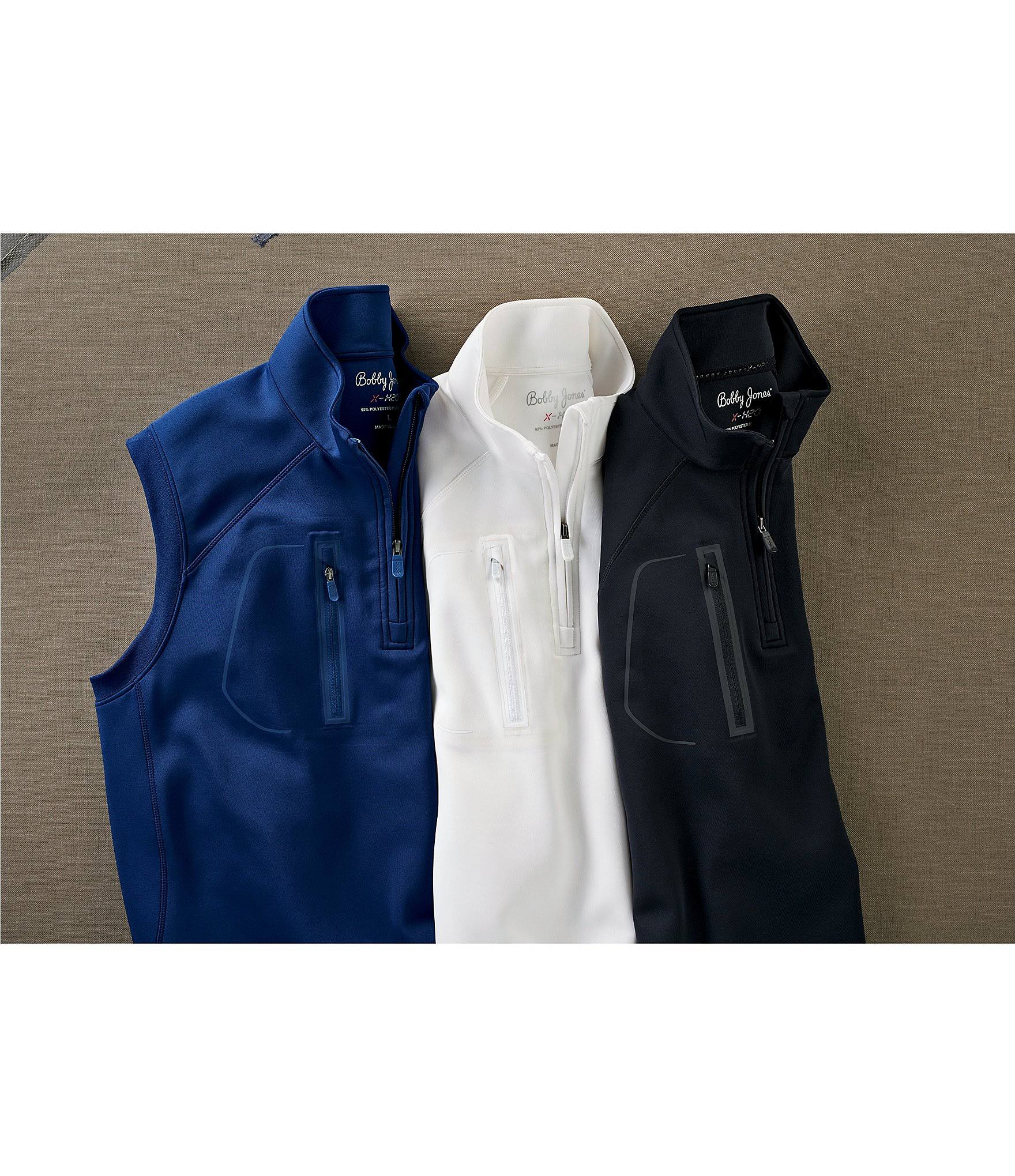White 1/4 Zip Vest W171644
