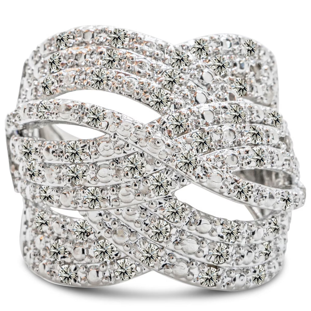 1 Carat Natural Raw Rose Cut Diamond Cocktail Ring Z353405
