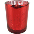 100pcs Speckled Red Mercury Glass Votive Candle Holder E96687