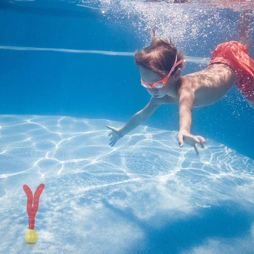 3PCS Diving Ball Streamers Swimming Pool Toys Underwater Games Training P40576