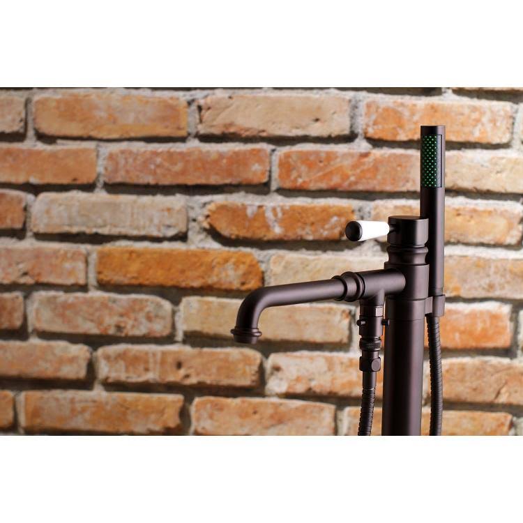 Oil Rubbed Bronze Freestanding Tub Faucet with Hand Shower I1568