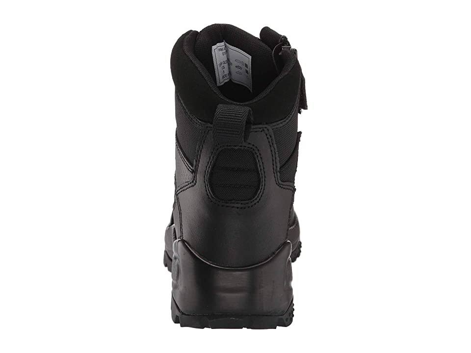 Black 6 inch Side Zip Boots Q853