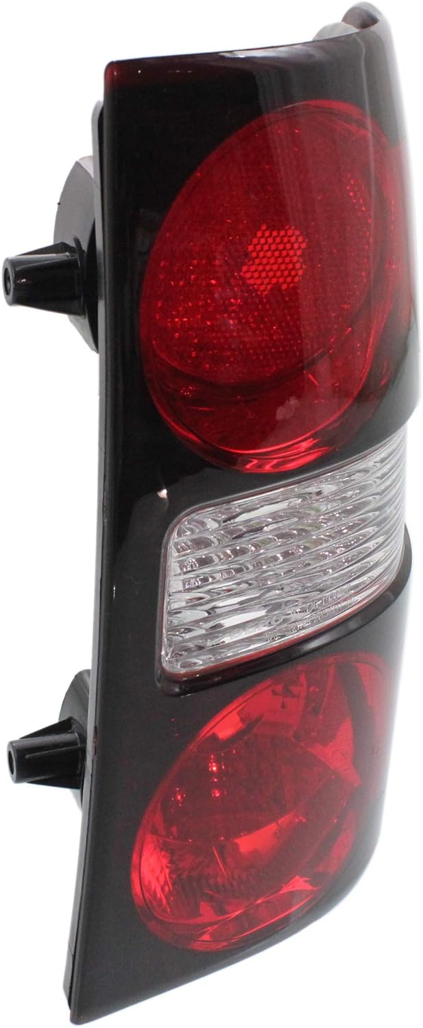 Tail Light Lens and Housing Set of 2 Clear & Red X39216