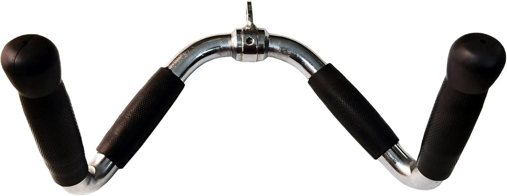 Solid Steel Tricep Press Down Bar with Rubber Handgrips, Pack of 2 R52214