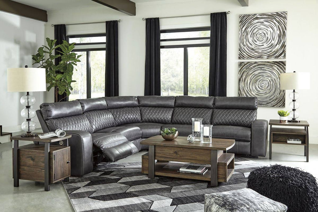 Gray Power Recliner L372007