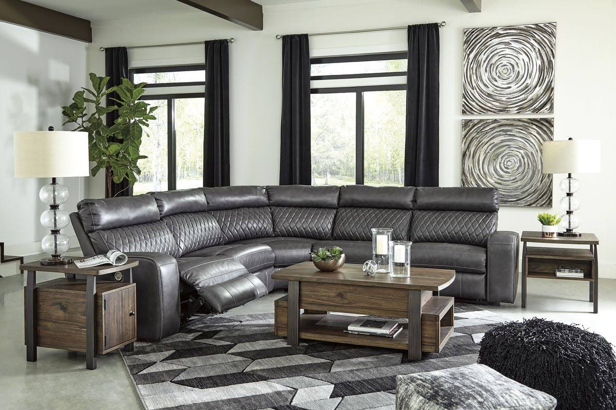 Gray Power Recliner L372007