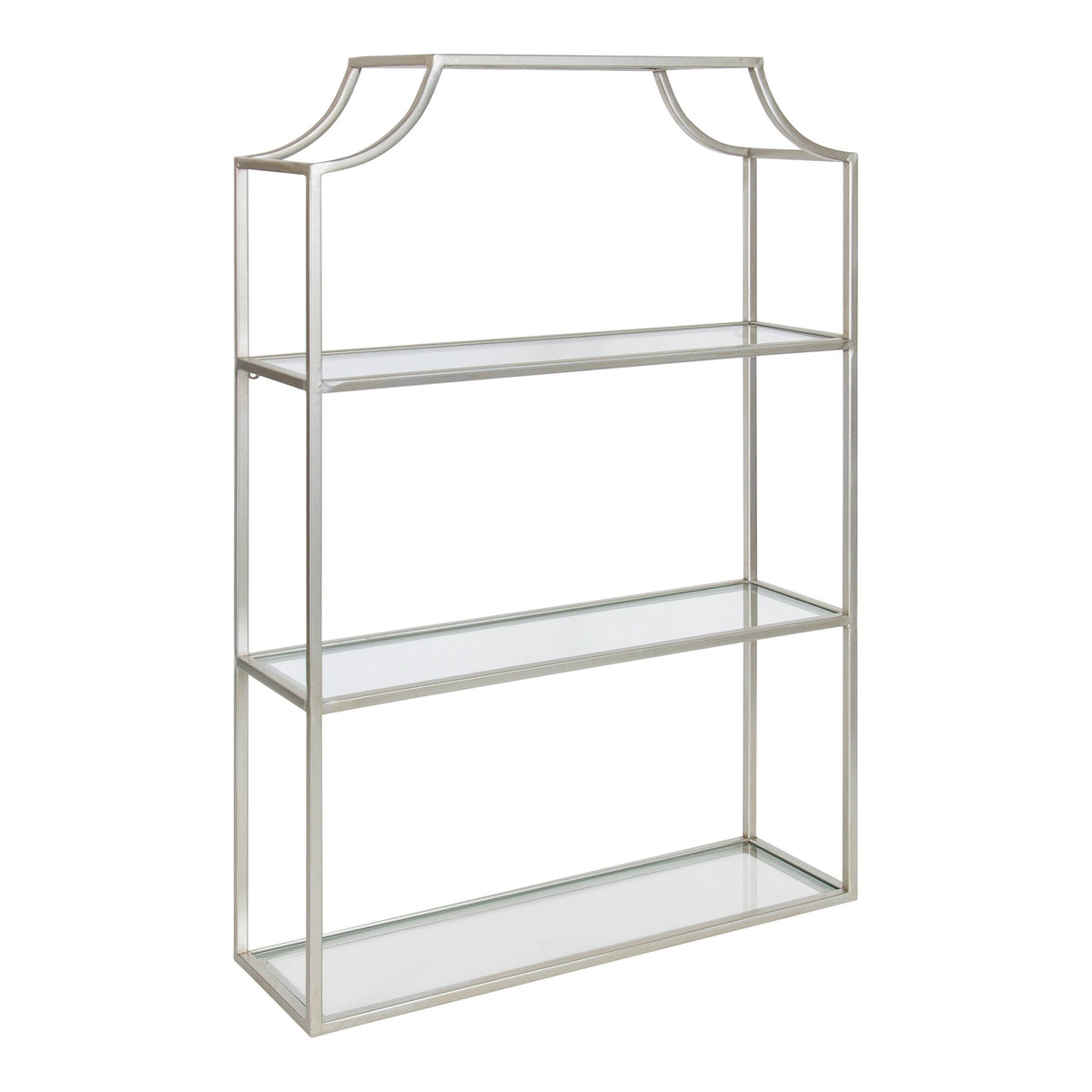 4-Tier Wall Shelf - Silver U6745
